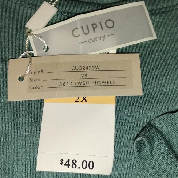 Cupio Curvy Short Sleeve Shirt 2x - Picture 2 of 6
